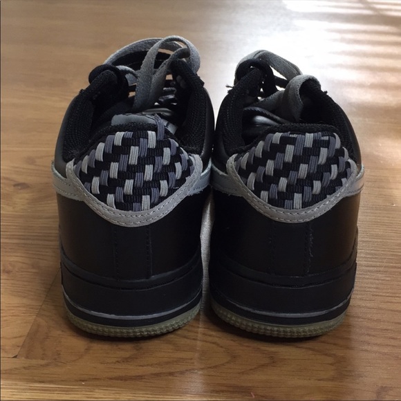 Black and Gray Air Force Ones Size 5.5 Y - Picture 3 of 6